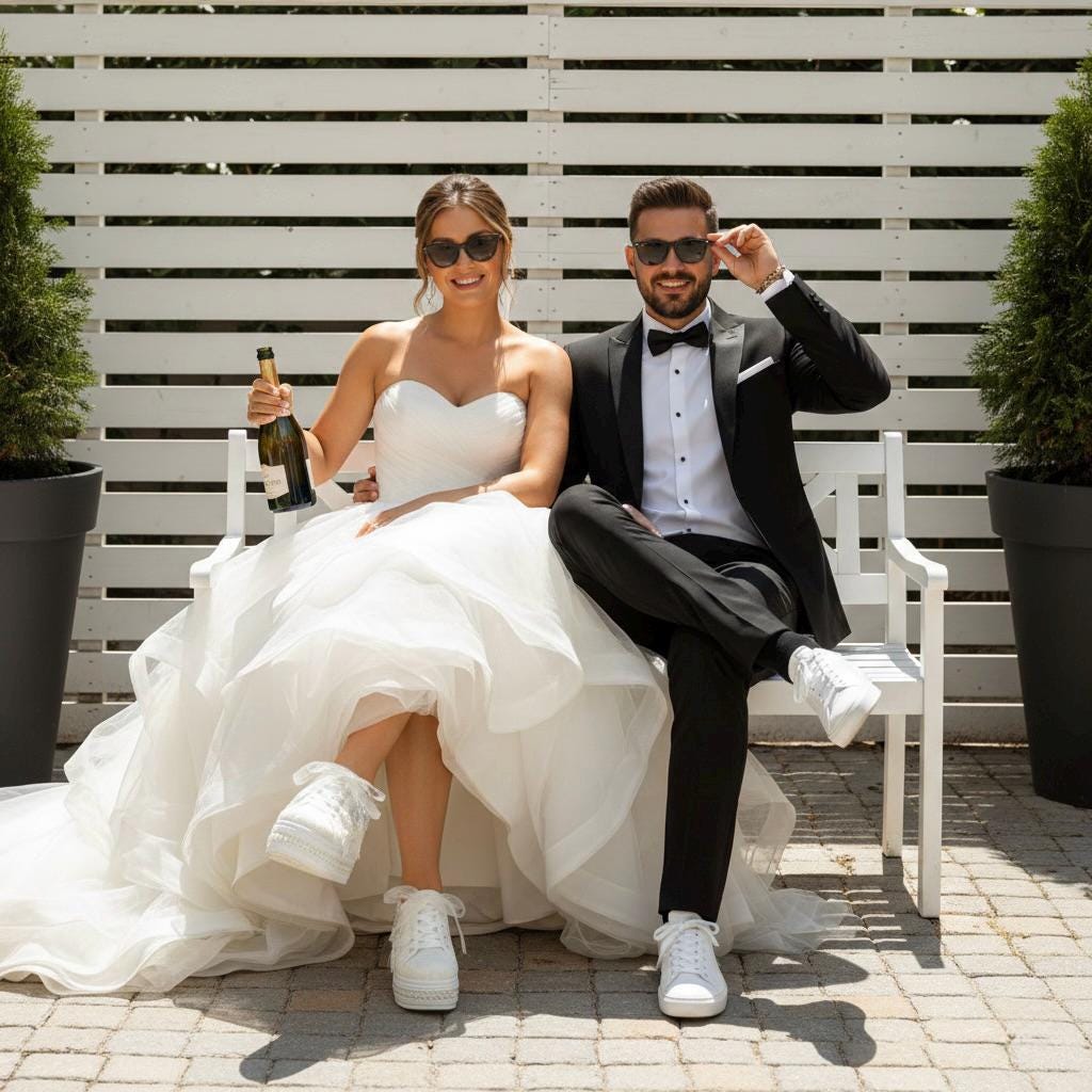 Pearl Bridal Sneakers, Ivory Lace Wedding Shoes, Platform Comfortable Bride Sneakers