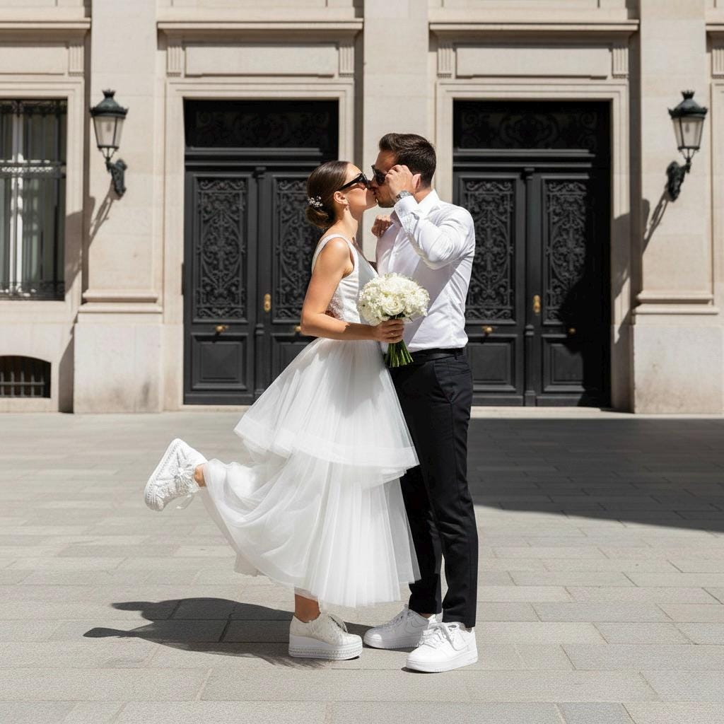 Pearl Bridal Sneakers, Ivory Lace Wedding Shoes, Platform Comfortable Bride Sneakers